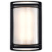 SATCO/NUVO 18.5W LED Rectangular Bulk Head Outdoor Fixture 1100Lm 90 CRI 120V 3000K Black Finish - White Glass (62-1394)