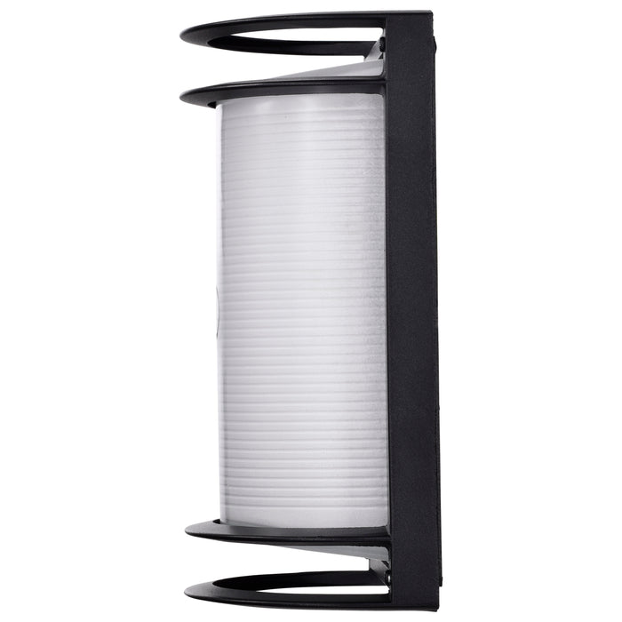 SATCO/NUVO 18.5W LED Rectangular Bulk Head Outdoor Fixture 1100Lm 90 CRI 120V 3000K Black Finish - White Glass (62-1394)