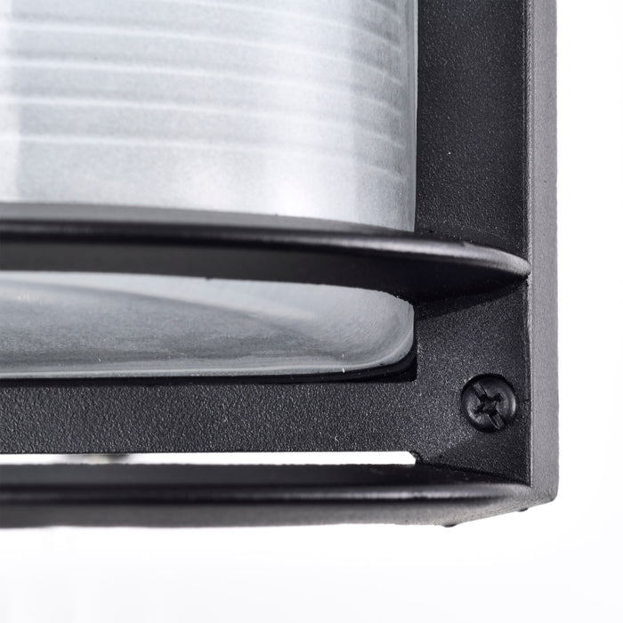 SATCO/NUVO 18.5W LED Rectangular Bulk Head Outdoor Fixture 1100Lm 90 CRI 120V 3000K Black Finish - White Glass (62-1394)