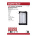 SATCO/NUVO 18.5W LED Rectangular Bulk Head Outdoor Fixture 1100Lm 90 CRI 120V 3000K Black Finish - White Glass (62-1394)