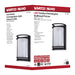 SATCO/NUVO 18.5W LED Rectangular Bulk Head Outdoor Fixture 1100Lm 90 CRI 120V 3000K Black Finish - White Glass (62-1394)