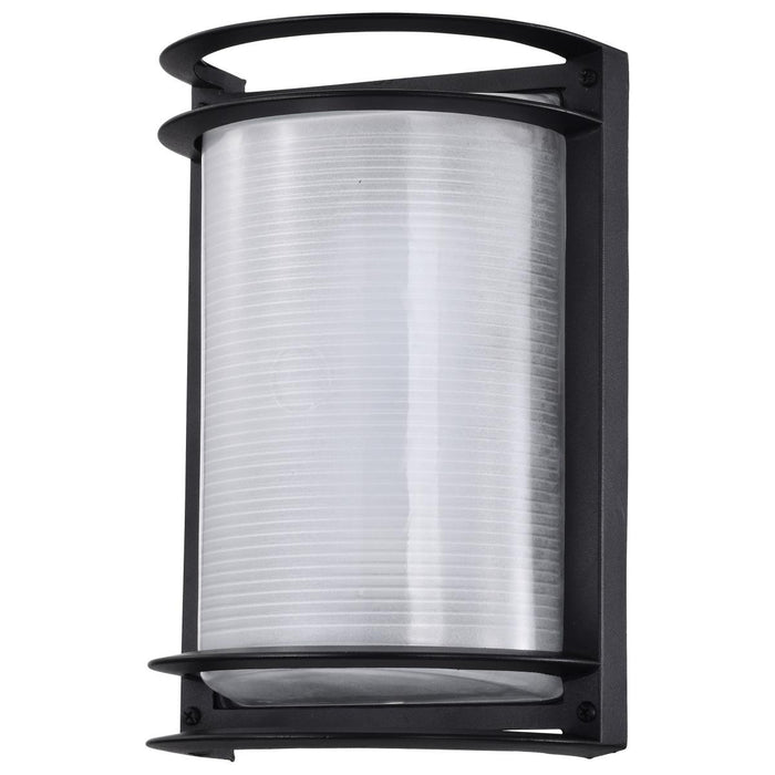 SATCO/NUVO 18.5W LED Rectangular Bulk Head Outdoor Fixture 1100Lm 90 CRI 120V 3000K Black Finish - White Glass (62-1394)