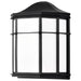 SATCO/NUVO 13.5W LED Cage Lantern Outdoor Fixture 745Lm 90 CRI 120V 3000K Black Finish - White Linen Lens (62-1397)