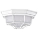 SATCO/NUVO 18.5W LED Spider Cage Outdoor Fixture 1100Lm 90 CRI 120V 3000K White Finish - Frosted Glass (62-1399)