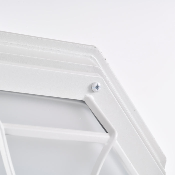 SATCO/NUVO 18.5W LED Spider Cage Outdoor Fixture 1100Lm 90 CRI 120V 3000K White Finish - Frosted Glass (62-1399)