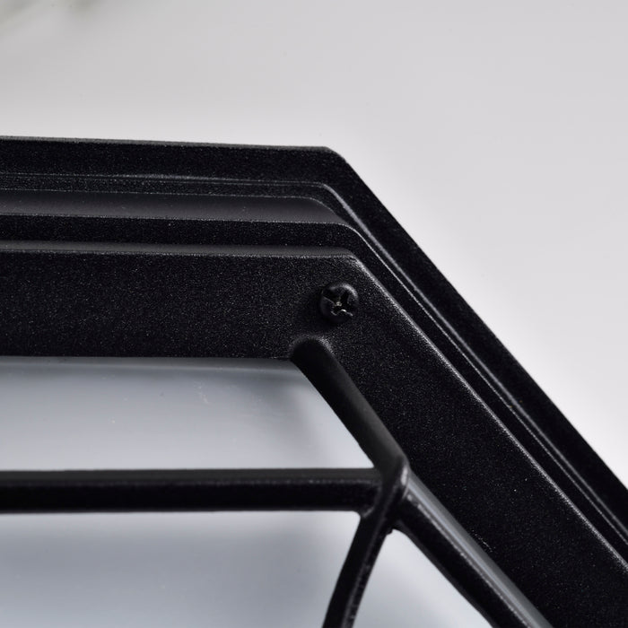 SATCO/NUVO 18.5W LED Spider Cage Outdoor Fixture 1100Lm 90 CRI 120V 3000K Black Finish - Frosted Glass (62-1400)