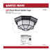 SATCO/NUVO 18.5W LED Spider Cage Outdoor Fixture 1100Lm 90 CRI 120V 3000K Black Finish - Frosted Glass (62-1400)