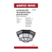 SATCO/NUVO 18.5W LED Spider Cage Outdoor Fixture 1100Lm 90 CRI 120V 3000K Black Finish - Frosted Glass (62-1400)
