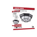 SATCO/NUVO 18.5W LED Spider Cage Outdoor Fixture 1100Lm 90 CRI 120V 3000K Black Finish - Frosted Glass (62-1400)
