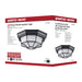 SATCO/NUVO 18.5W LED Spider Cage Outdoor Fixture 1100Lm 90 CRI 120V 3000K Black Finish - Frosted Glass (62-1400)