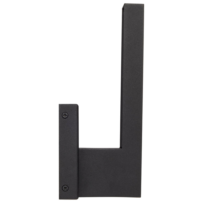 SATCO/NUVO Raven LED Outdoor Sconce 10 Inch Textured Matte Black Finish 8W 3000K (62-1425)