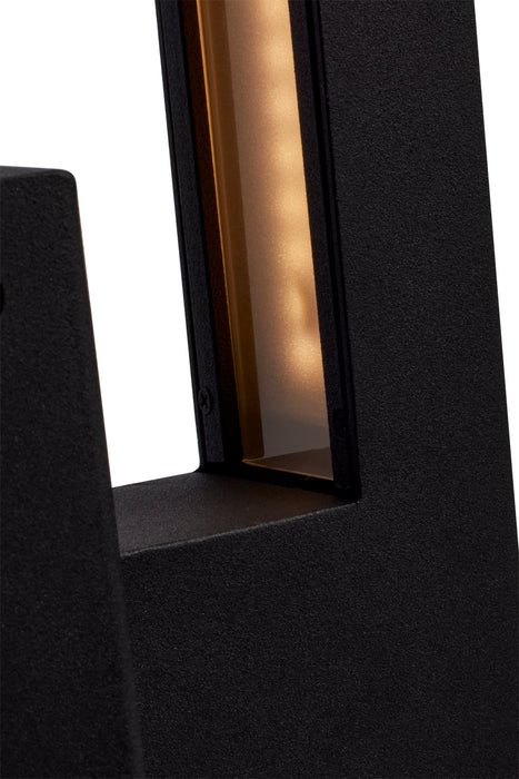 SATCO/NUVO Raven LED Outdoor Sconce 10 Inch Textured Matte Black Finish 8W 3000K (62-1425)