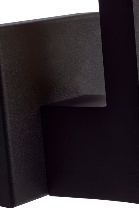 SATCO/NUVO Raven LED Outdoor Sconce 10 Inch Textured Matte Black Finish 8W 3000K (62-1425)