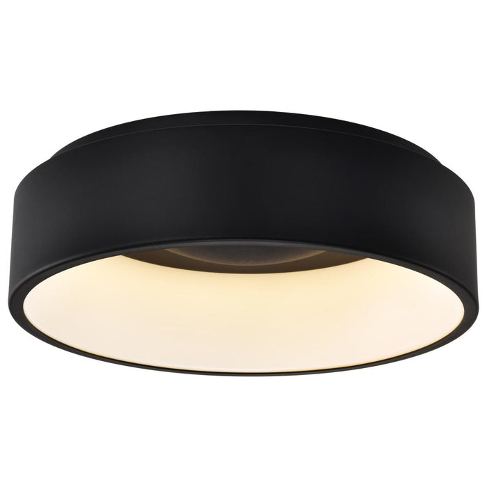 SATCO/NUVO Orbit 20W LED Flush Mount CCT Selectable 3000K/4000K/5000K 120-277V 90 CRI Dimmable Black (62-1452R1)