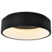 SATCO/NUVO Orbit 20W LED Flush Mount CCT Selectable 3000K/4000K/5000K 120-277V 90 CRI Dimmable Black (62-1452R1)