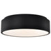 SATCO/NUVO Orbit 20W LED Flush Mount CCT Selectable 3000K/4000K/5000K 120-277V 90 CRI Dimmable Black (62-1452R1)