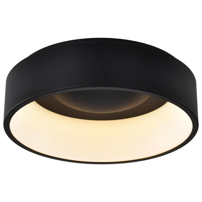 SATCO/NUVO Orbit 20W LED Flush Mount CCT Selectable 3000K/4000K/5000K 120-277V 90 CRI Dimmable Black (62-1452R1)