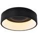 SATCO/NUVO Orbit 20W LED Flush Mount CCT Selectable 3000K/4000K/5000K 120-277V 90 CRI Dimmable Black (62-1452R1)