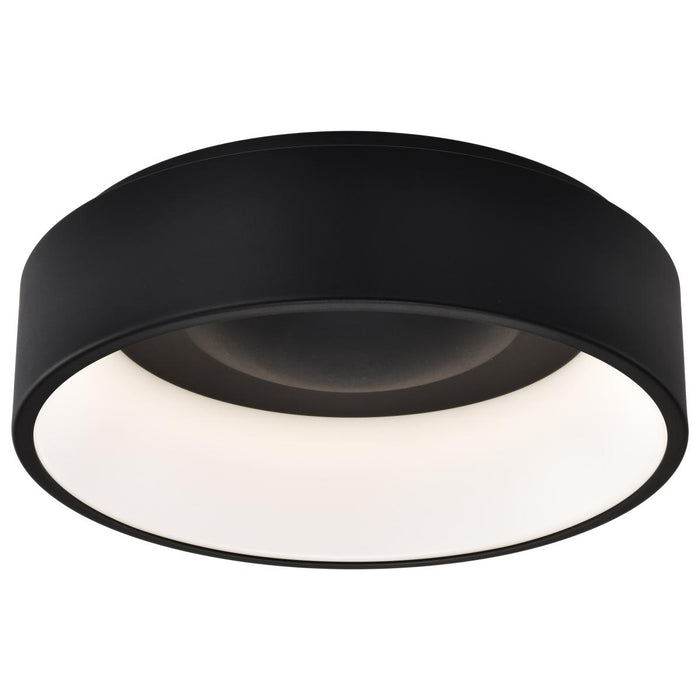 SATCO/NUVO Orbit 20W LED Flush Mount CCT Selectable 3000K/4000K/5000K 120-277V 90 CRI Dimmable Black (62-1452R1)