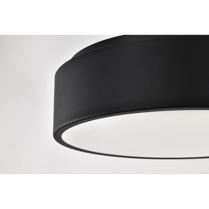 SATCO/NUVO Orbit 20W LED Flush Mount CCT Selectable 3000K/4000K/5000K 120-277V 90 CRI Dimmable Black (62-1452R1)