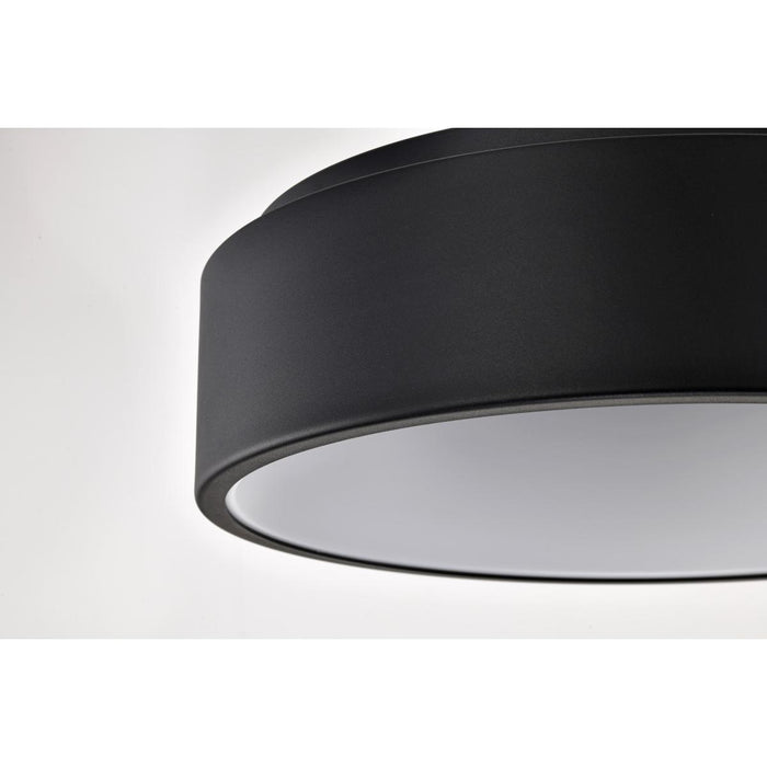 SATCO/NUVO Orbit 20W LED Flush Mount CCT Selectable 3000K/4000K/5000K 120-277V 90 CRI Dimmable Black (62-1452R1)