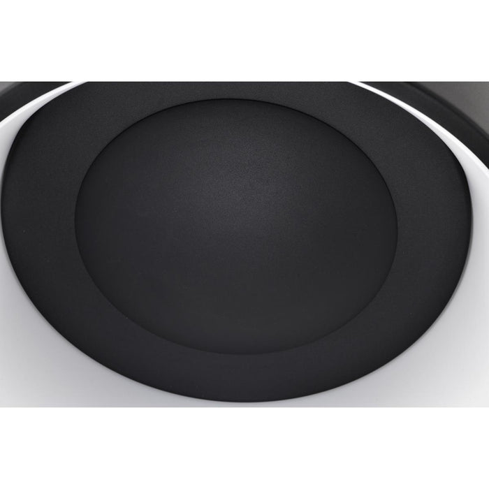 SATCO/NUVO Orbit 20W LED Flush Mount CCT Selectable 3000K/4000K/5000K 120-277V 90 CRI Dimmable Black (62-1452R1)