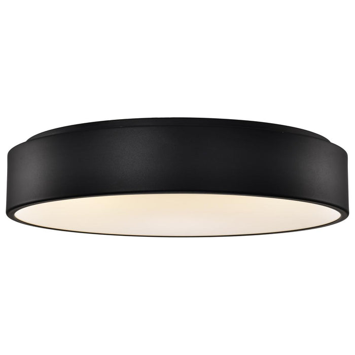 SATCO/NUVO Orbit 30W LED Flush Mount CCT Selectable 3000K/4000K/5000K 120-277V 90 CRI Dimmable Black (62-1454R1)