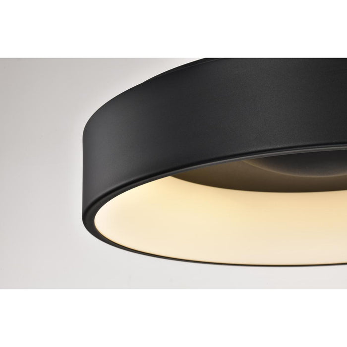 SATCO/NUVO Orbit 30W LED Flush Mount CCT Selectable 3000K/4000K/5000K 120-277V 90 CRI Dimmable Black (62-1454R1)