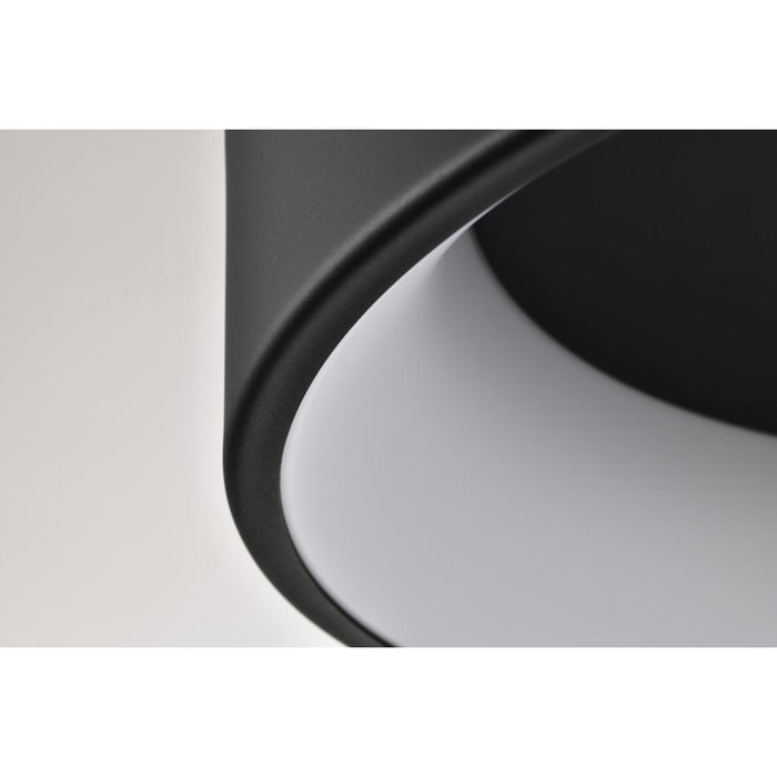 SATCO/NUVO Orbit 30W LED Flush Mount CCT Selectable 3000K/4000K/5000K 120-277V 90 CRI Dimmable Black (62-1454R1)