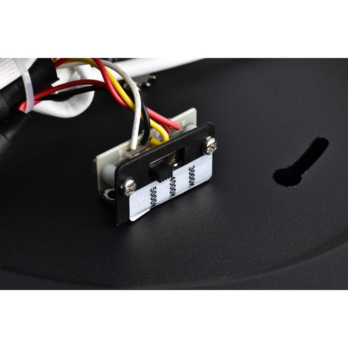SATCO/NUVO Orbit 30W LED Flush Mount CCT Selectable 3000K/4000K/5000K 120-277V 90 CRI Dimmable Black (62-1454R1)
