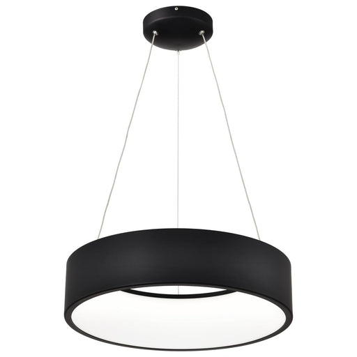 SATCO/NUVO Orbit 20W LED Pendant CCT Selectable 3000K/4000K/500K 120-277V 90 CRI Dimmable Black (62-1456R1)