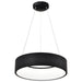 SATCO/NUVO Orbit 20W LED Pendant CCT Selectable 3000K/4000K/500K 120-277V 90 CRI Dimmable Black (62-1456R1)