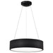 SATCO/NUVO Orbit 20W LED Pendant CCT Selectable 3000K/4000K/500K 120-277V 90 CRI Dimmable Black (62-1456R1)