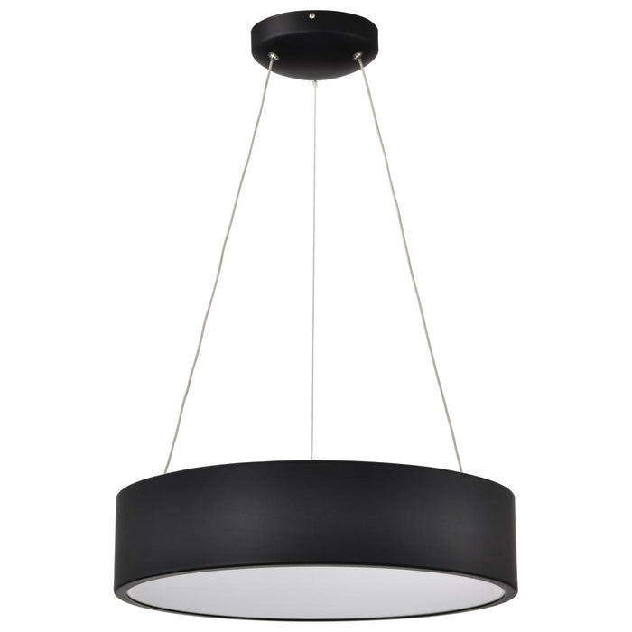 SATCO/NUVO Orbit 20W LED Pendant CCT Selectable 3000K/4000K/500K 120-277V 90 CRI Dimmable Black (62-1456R1)
