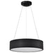 SATCO/NUVO Orbit 20W LED Pendant CCT Selectable 3000K/4000K/500K 120-277V 90 CRI Dimmable Black (62-1456R1)