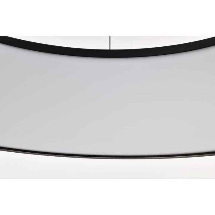SATCO/NUVO Orbit 20W LED Pendant CCT Selectable 3000K/4000K/500K 120-277V 90 CRI Dimmable Black (62-1456R1)