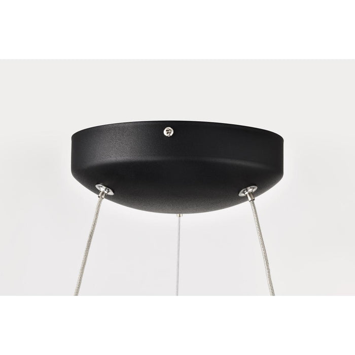SATCO/NUVO Orbit 20W LED Pendant CCT Selectable 3000K/4000K/500K 120-277V 90 CRI Dimmable Black (62-1456R1)