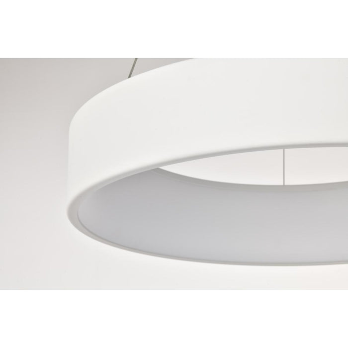 SATCO/NUVO Orbit 30W LED Pendant CCT Selectable 3000K/4000K/500K 120-277V 90 CRI Dimmable White (62-1457R1)
