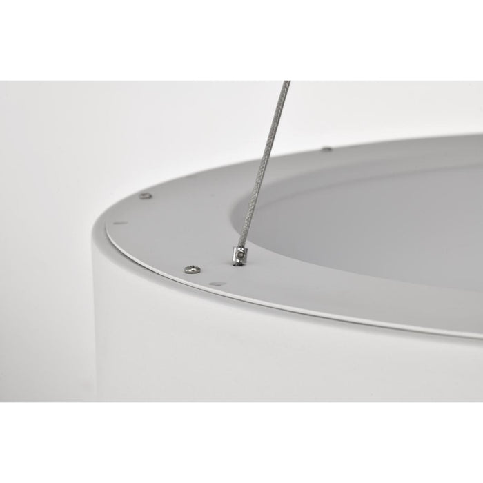 SATCO/NUVO Orbit 30W LED Pendant CCT Selectable 3000K/4000K/500K 120-277V 90 CRI Dimmable White (62-1457R1)