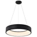 SATCO/NUVO Orbit 30W LED Pendant CCT Selectable 3000K/4000K/500K 120-277V 90 CRI Dimmable Black (62-1458R1)