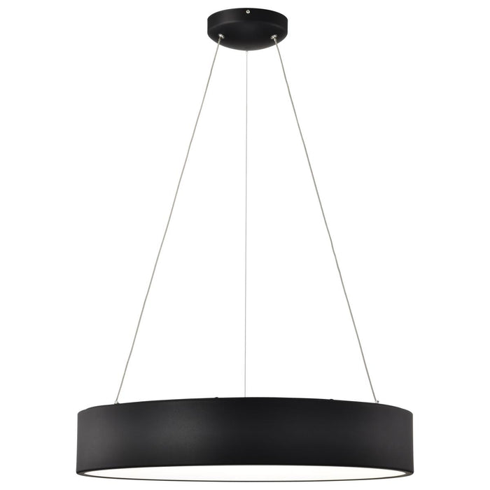 SATCO/NUVO Orbit 30W LED Pendant CCT Selectable 3000K/4000K/500K 120-277V 90 CRI Dimmable Black (62-1458R1)