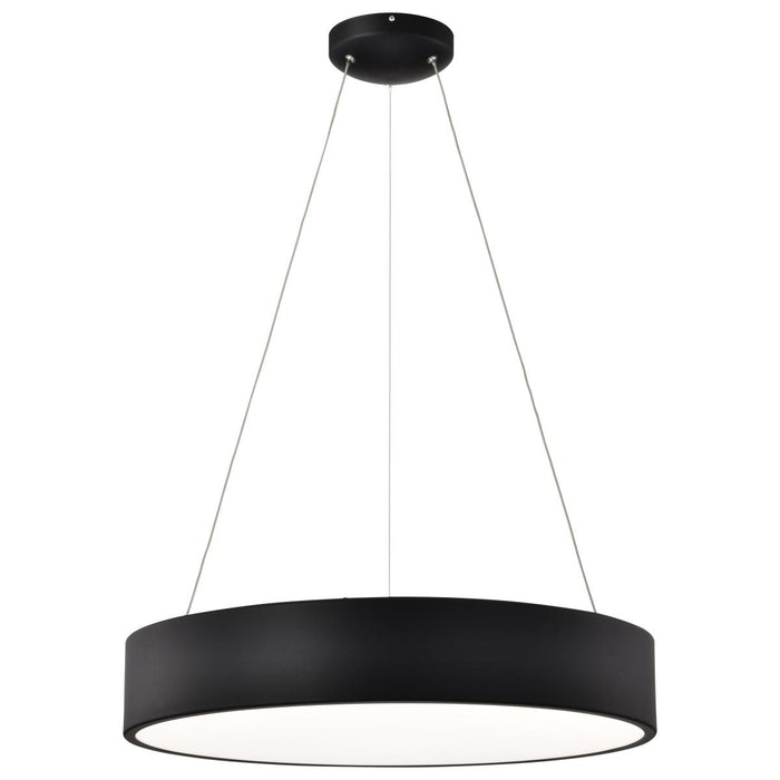 SATCO/NUVO Orbit 30W LED Pendant CCT Selectable 3000K/4000K/500K 120-277V 90 CRI Dimmable Black (62-1458R1)