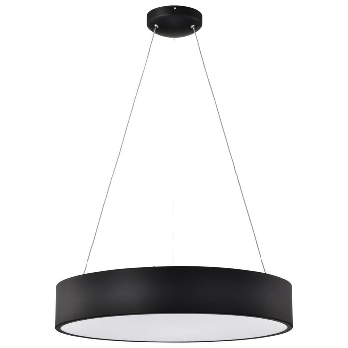 SATCO/NUVO Orbit 30W LED Pendant CCT Selectable 3000K/4000K/500K 120-277V 90 CRI Dimmable Black (62-1458R1)