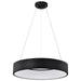 SATCO/NUVO Orbit 30W LED Pendant CCT Selectable 3000K/4000K/500K 120-277V 90 CRI Dimmable Black (62-1458R1)