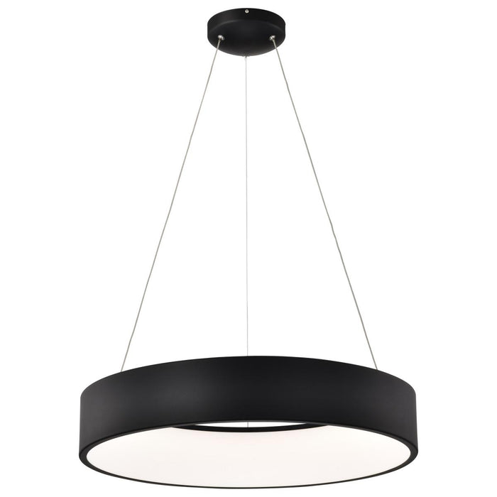SATCO/NUVO Orbit 30W LED Pendant CCT Selectable 3000K/4000K/500K 120-277V 90 CRI Dimmable Black (62-1458R1)