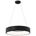 SATCO/NUVO Orbit 30W LED Pendant CCT Selectable 3000K/4000K/500K 120-277V 90 CRI Dimmable Black (62-1458R1)
