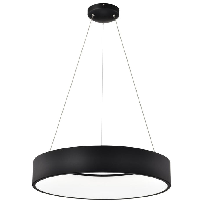SATCO/NUVO Orbit 30W LED Pendant CCT Selectable 3000K/4000K/500K 120-277V 90 CRI Dimmable Black (62-1458R1)
