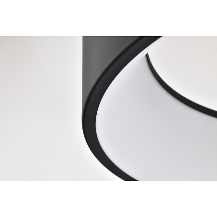 SATCO/NUVO Orbit 30W LED Pendant CCT Selectable 3000K/4000K/500K 120-277V 90 CRI Dimmable Black (62-1458R1)