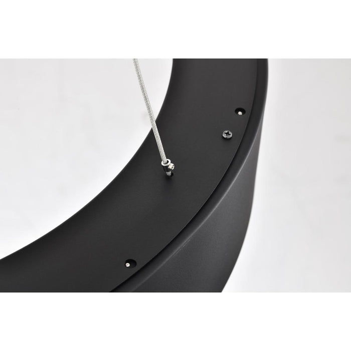 SATCO/NUVO Orbit 30W LED Pendant CCT Selectable 3000K/4000K/500K 120-277V 90 CRI Dimmable Black (62-1458R1)