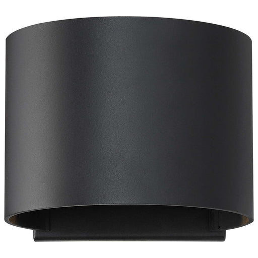 SATCO/NUVO Lightgate 5W LED Round Sconce 3000K 240Lm 120V 90 CRI Dimmable Matte Black Finish (62-1464R1)